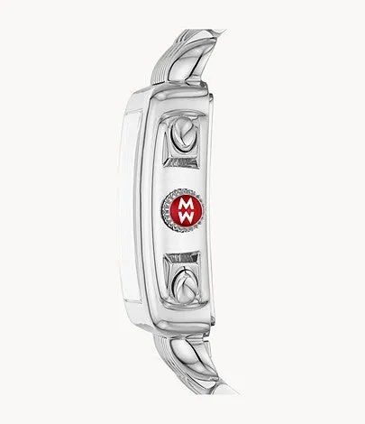 MICHELE Watches Deco Stainless Diamond Watch (33mm)