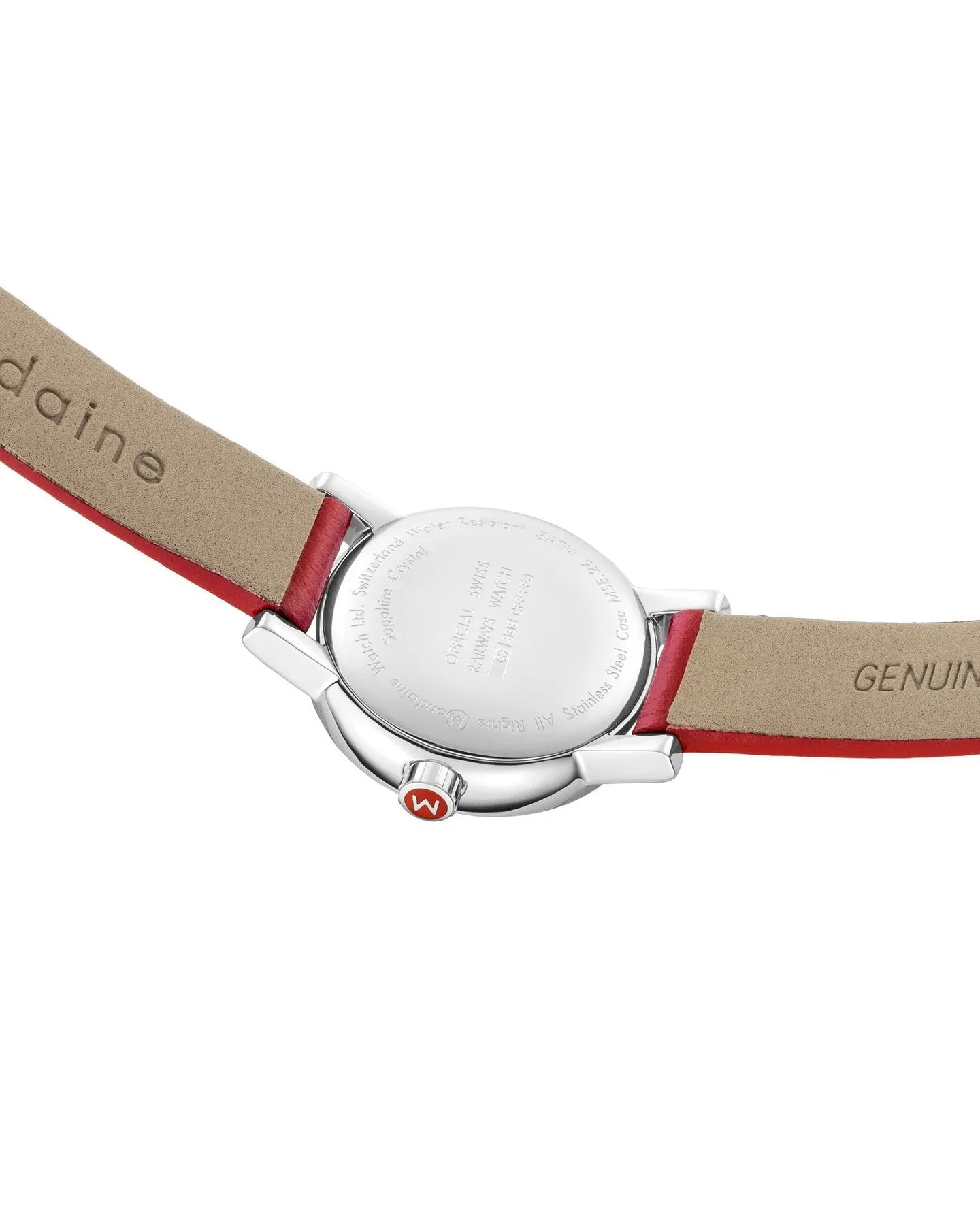 MONDAINE EVO2, 26mm, RED LEATHER WATCH, MSE.26110.LC