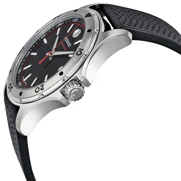 Movado Series 800 Black/Orange Dial Men's Watch 2600099