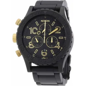 Nixon 42-20 Chrono Black Dial Chronograph Custom Solid Stainless Steel Men's Watch Men's Watch A037-1041