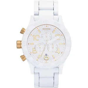 Nixon 42-20 Chrono Chronograph White Dial Men's Watch Men's Watch A037-1035