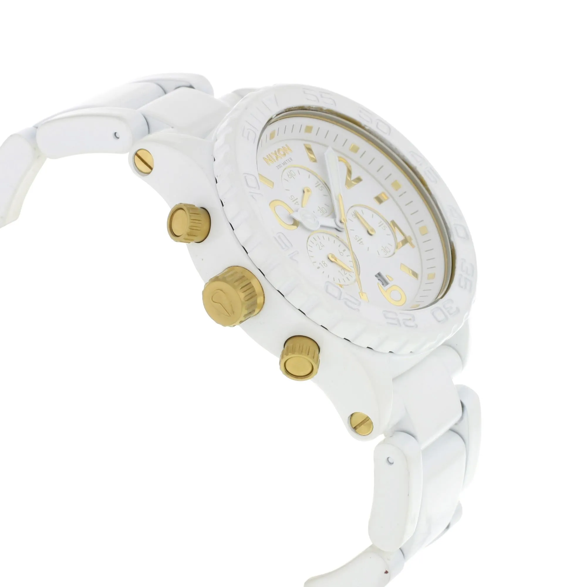 Nixon 42-20 Chrono Chronograph White Dial Men's Watch Men's Watch A037-1035