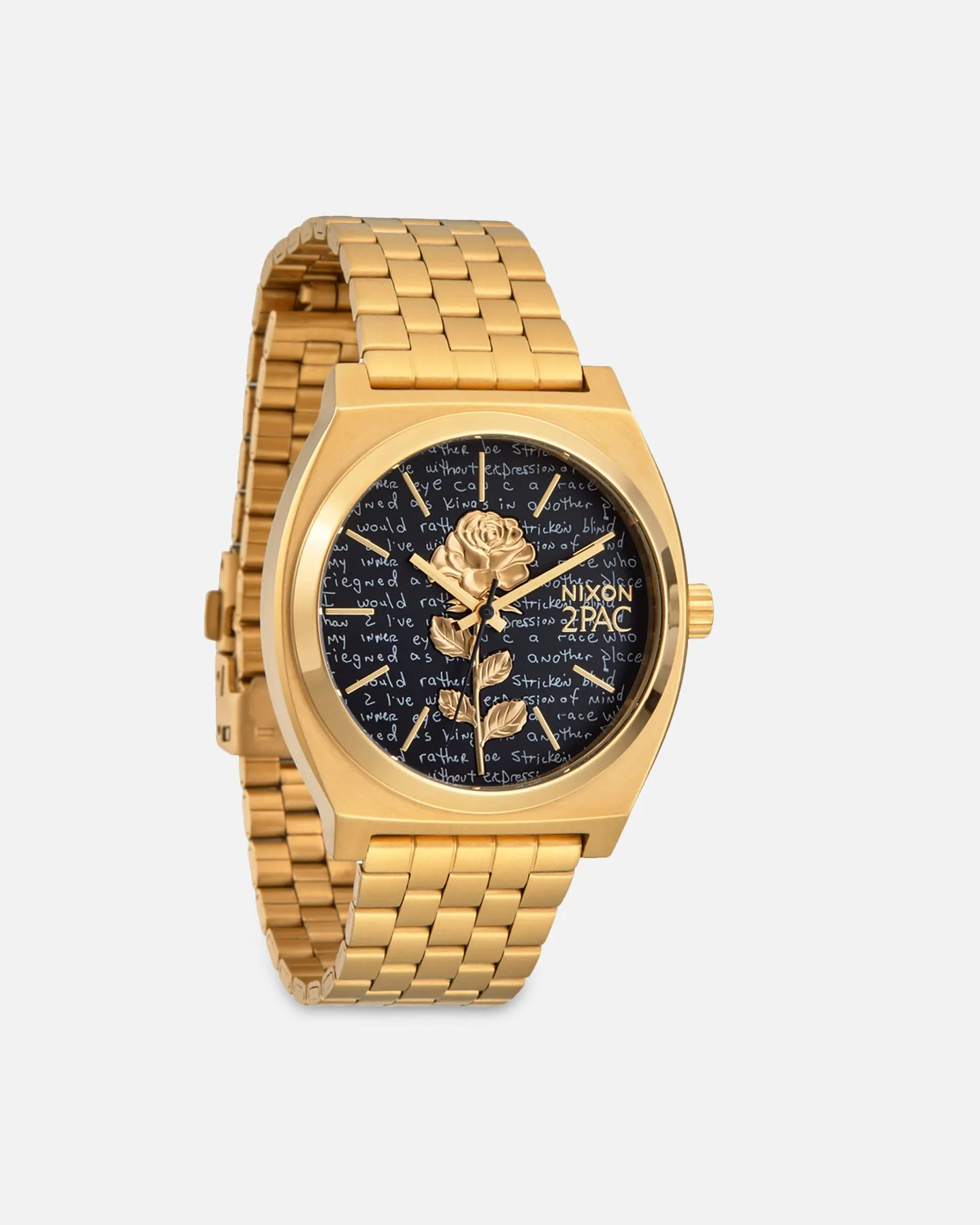 Nixon X 2PAC Time Teller Watch Gold/Black