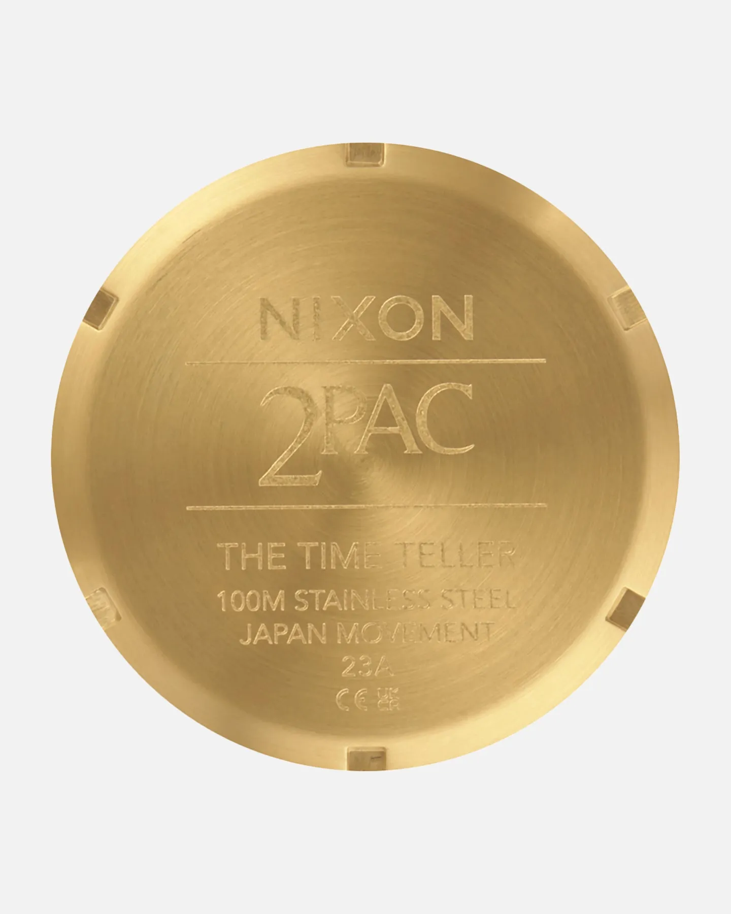 Nixon X 2PAC Time Teller Watch Gold/Black