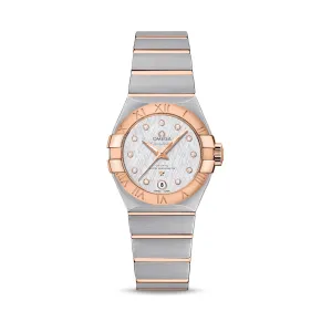 Omega Ladies' Constellation 27 18ct Rose Gold Bracelet Watch 127.20.27.20.52.001