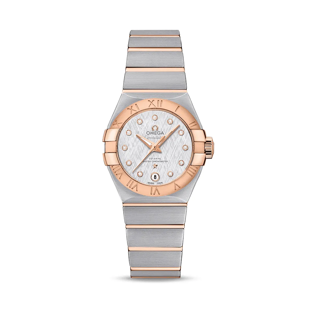 Omega Ladies' Constellation 27 18ct Rose Gold Bracelet Watch 127.20.27.20.52.001