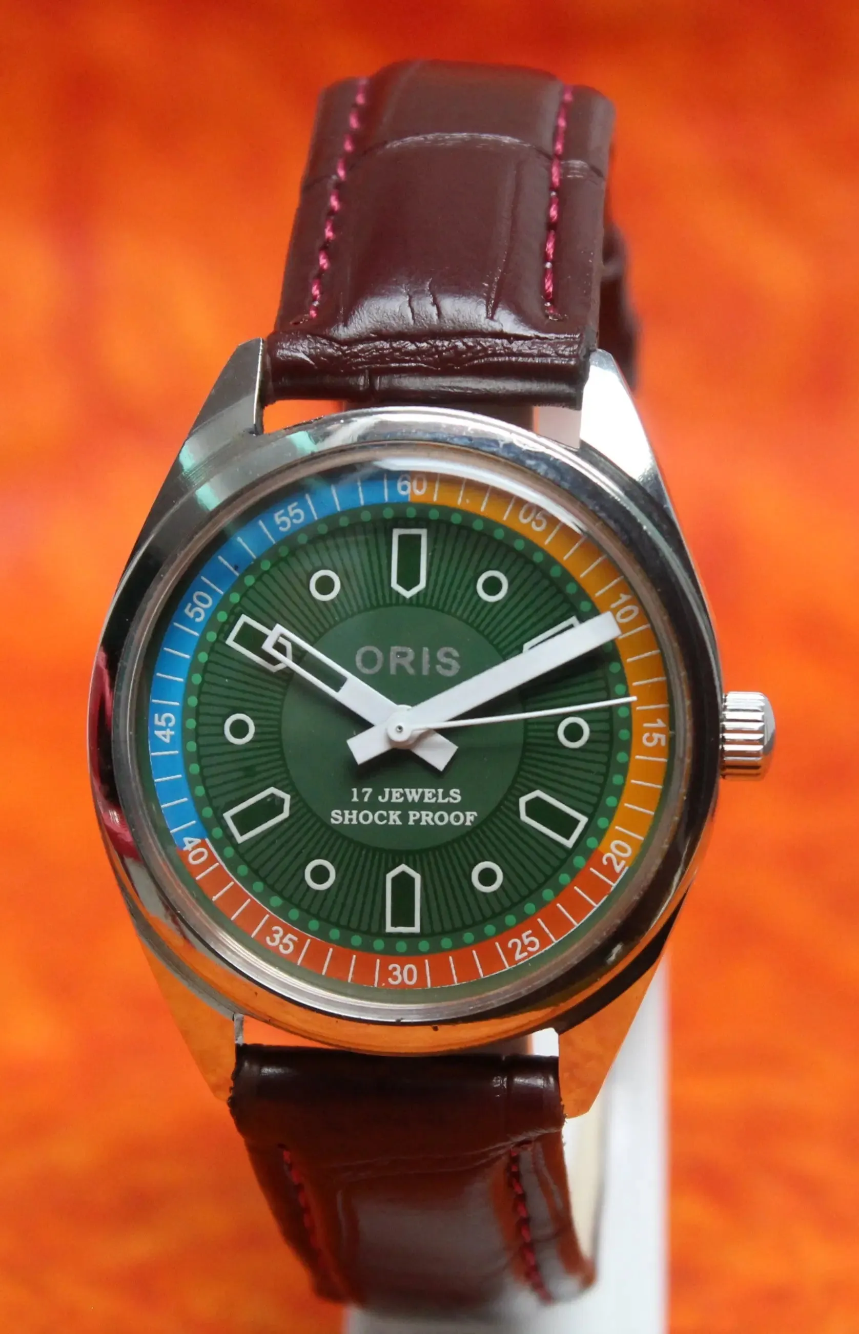 Oris Wristwatch 17 Jewels FHF ST96 Mechanical Hand Wind Swiss Made Movement