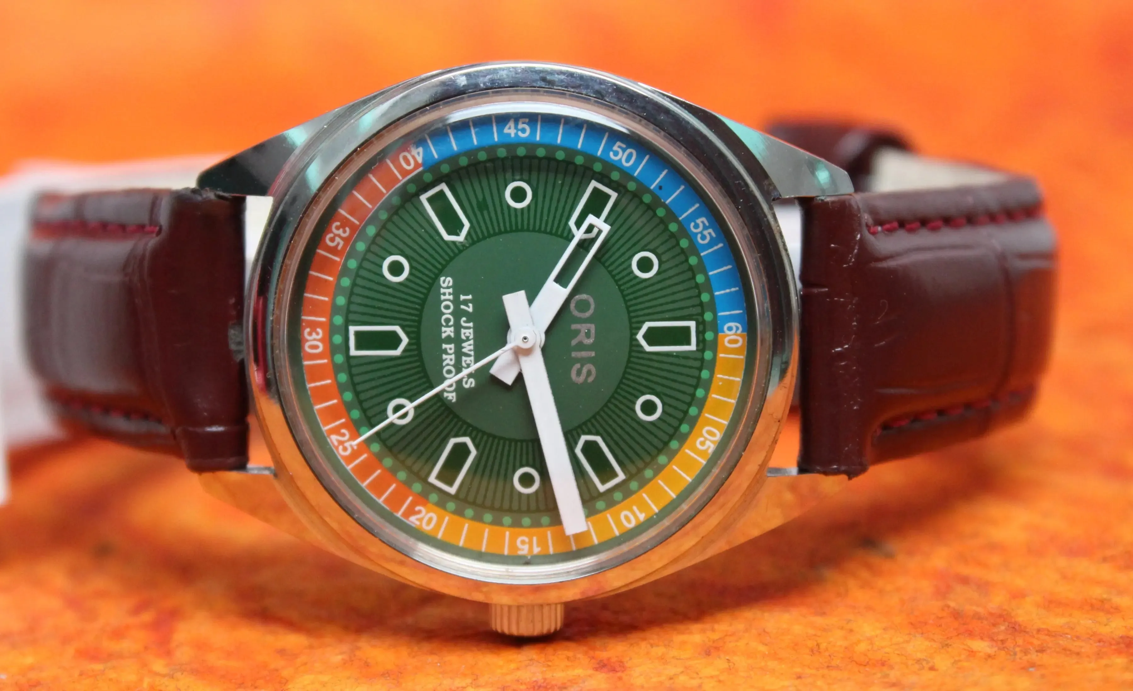 Oris Wristwatch 17 Jewels FHF ST96 Mechanical Hand Wind Swiss Made Movement