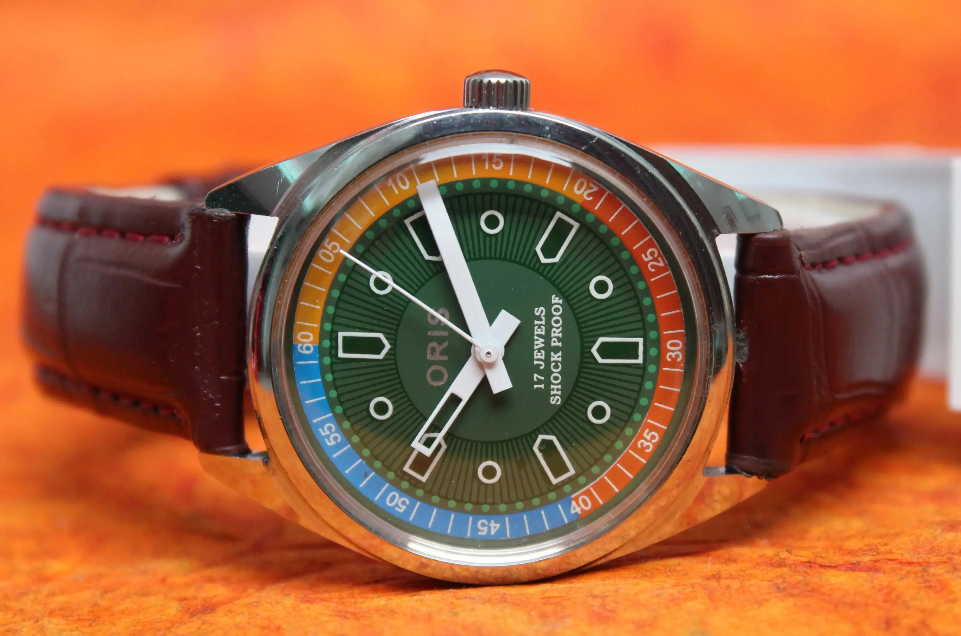 Oris Wristwatch 17 Jewels FHF ST96 Mechanical Hand Wind Swiss Made Movement