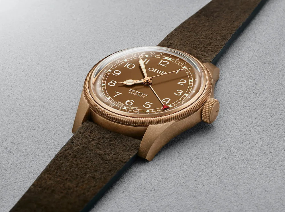 ORS Watch Big Crown Pointer Date Bronze D