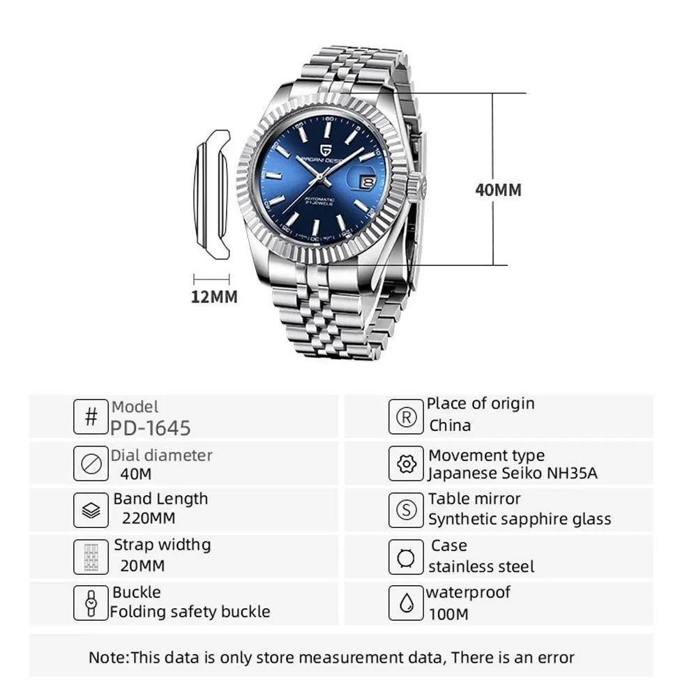 Pagani Design Datejust 40 Jubilee Homage Watches