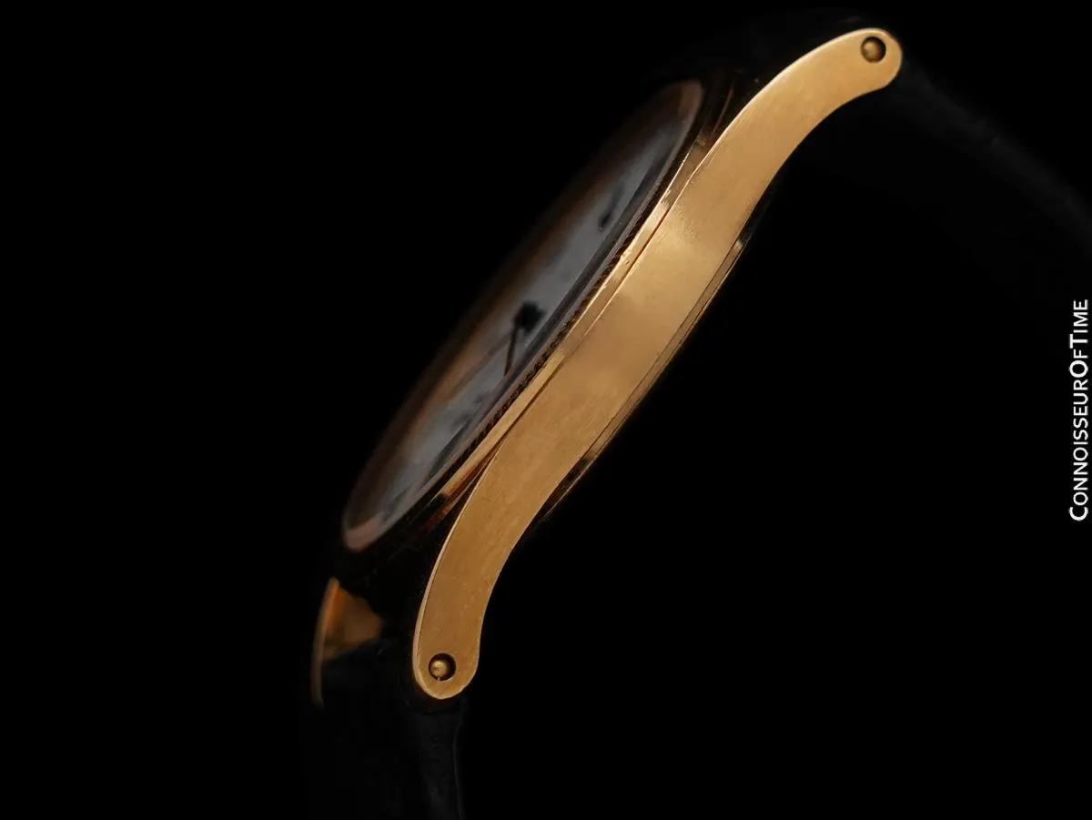Patek Philippe Calatrava Ref. 3796D Mens 18K Gold Watch with Hobnail Bezel - Papers