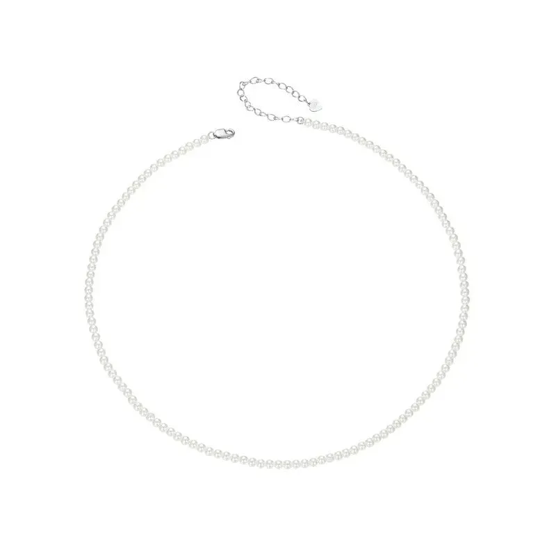 Pearl Necklace for Women Shell Pearl Beaded Necklace, 925 Sterling Silver Australian South Sea Pearl Necklace Jewelry
