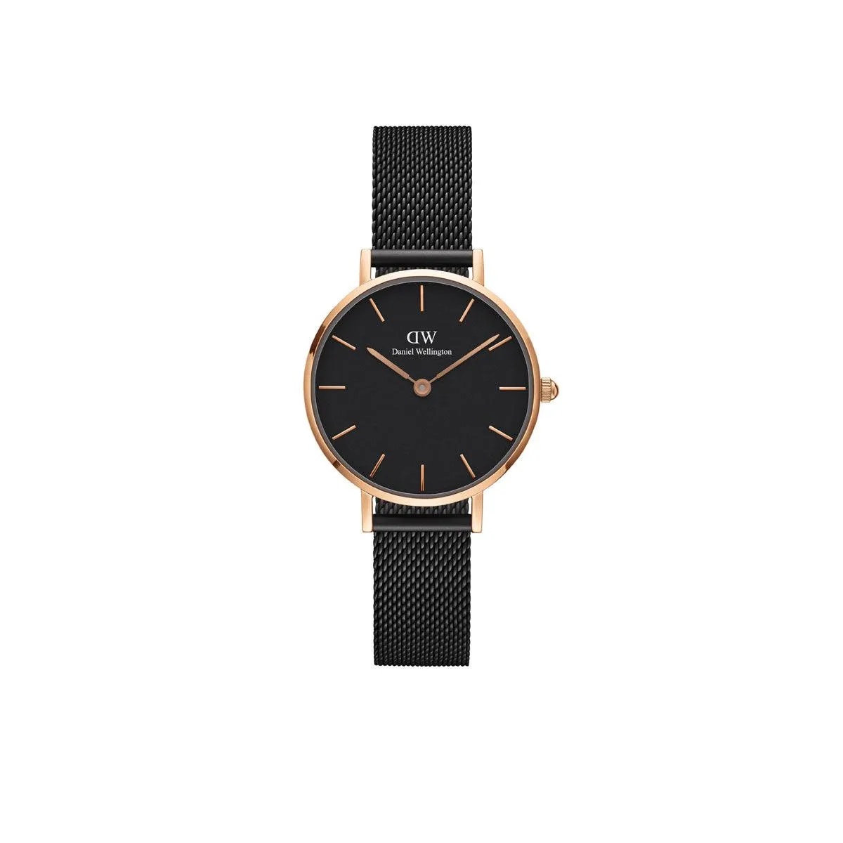 Petite 28mm Ashfield - Black & Rose Gold Watch