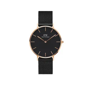 Petite 36mm Ashfield - Black & Rose Gold Watch