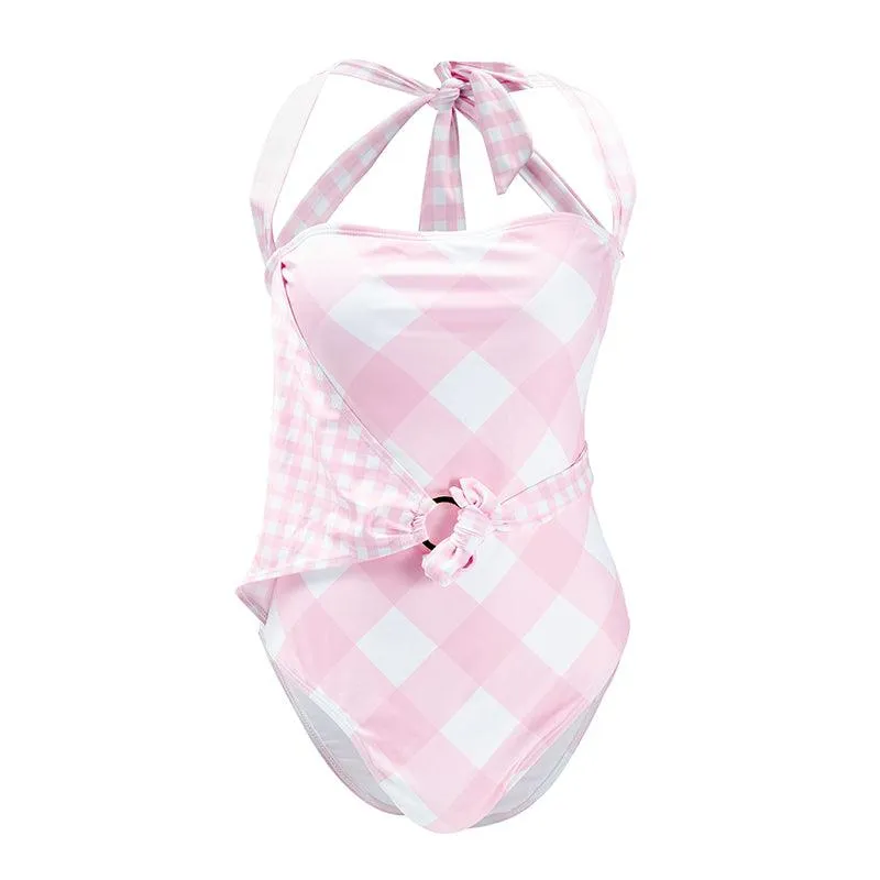 Plaid One Piece Swimsuit  Stylish and Comfortable Swimwear