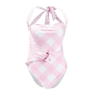 Plaid One Piece Swimsuit  Stylish and Comfortable Swimwear