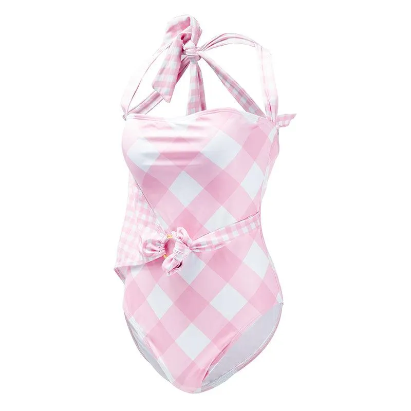 Plaid One Piece Swimsuit  Stylish and Comfortable Swimwear