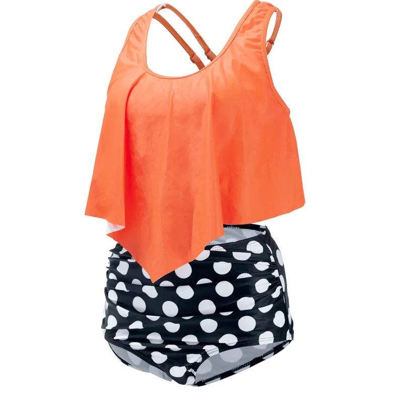 Polka Dot Beachwear  Stylish and Comfortable Two-Piece Swimwear