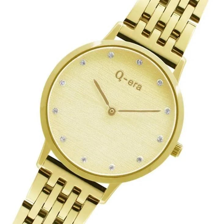 Q-Era Gold  Steel Women's  Watch - QV2801-43