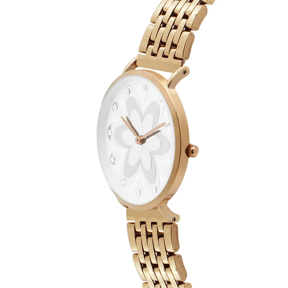 Q-Era Rose Gold  Steel Women's  Watch - QV2802-87