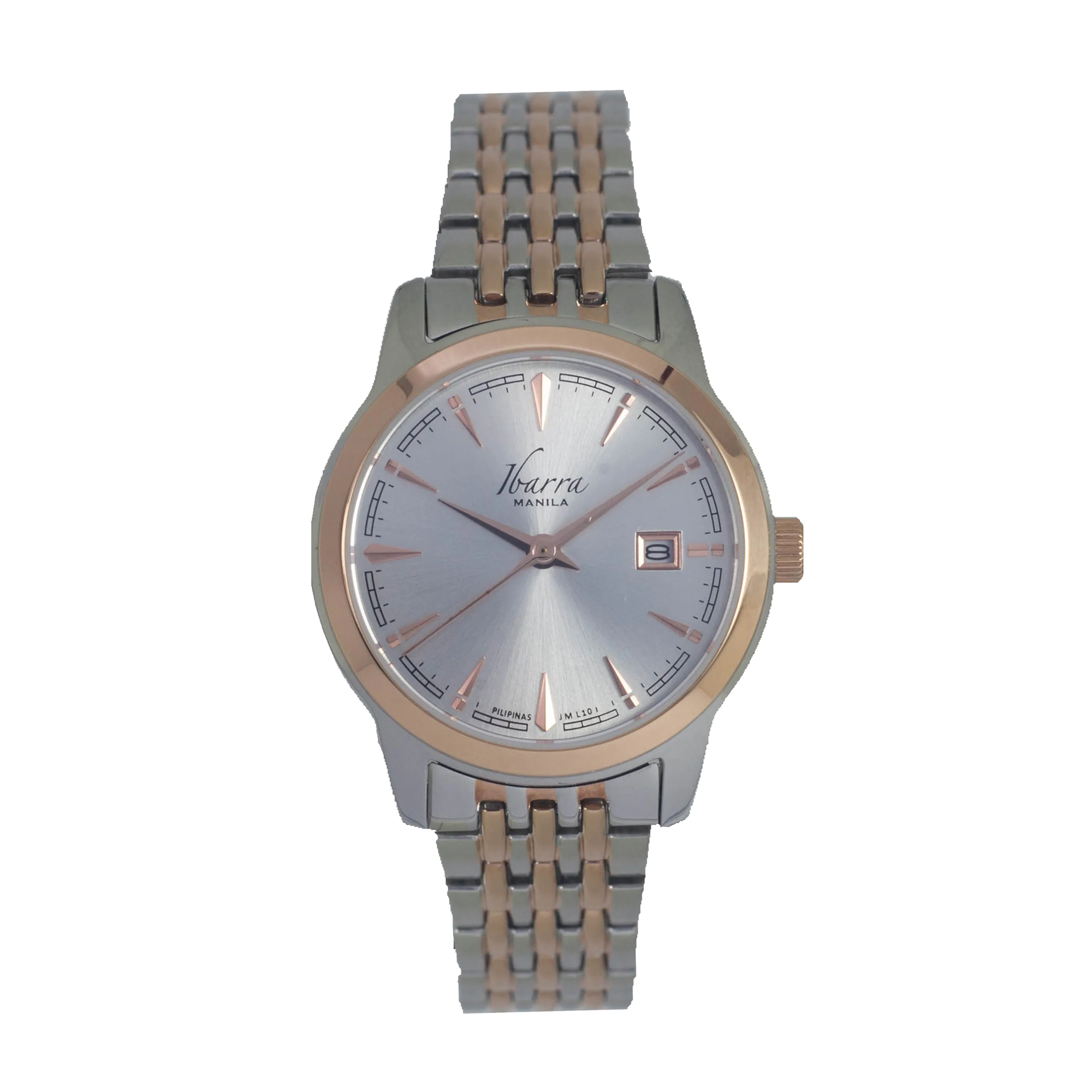 RIVERA 29MM QUARTZ TWO-TONE ROSE GOLD WATCH (SILVER DIAL)