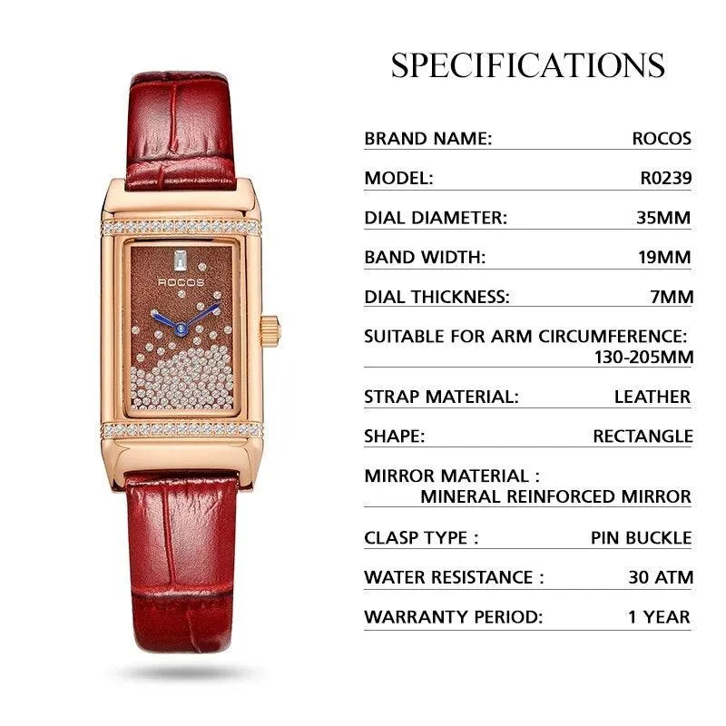 ROCOS R0239 Luxury Diamond Woman Watches