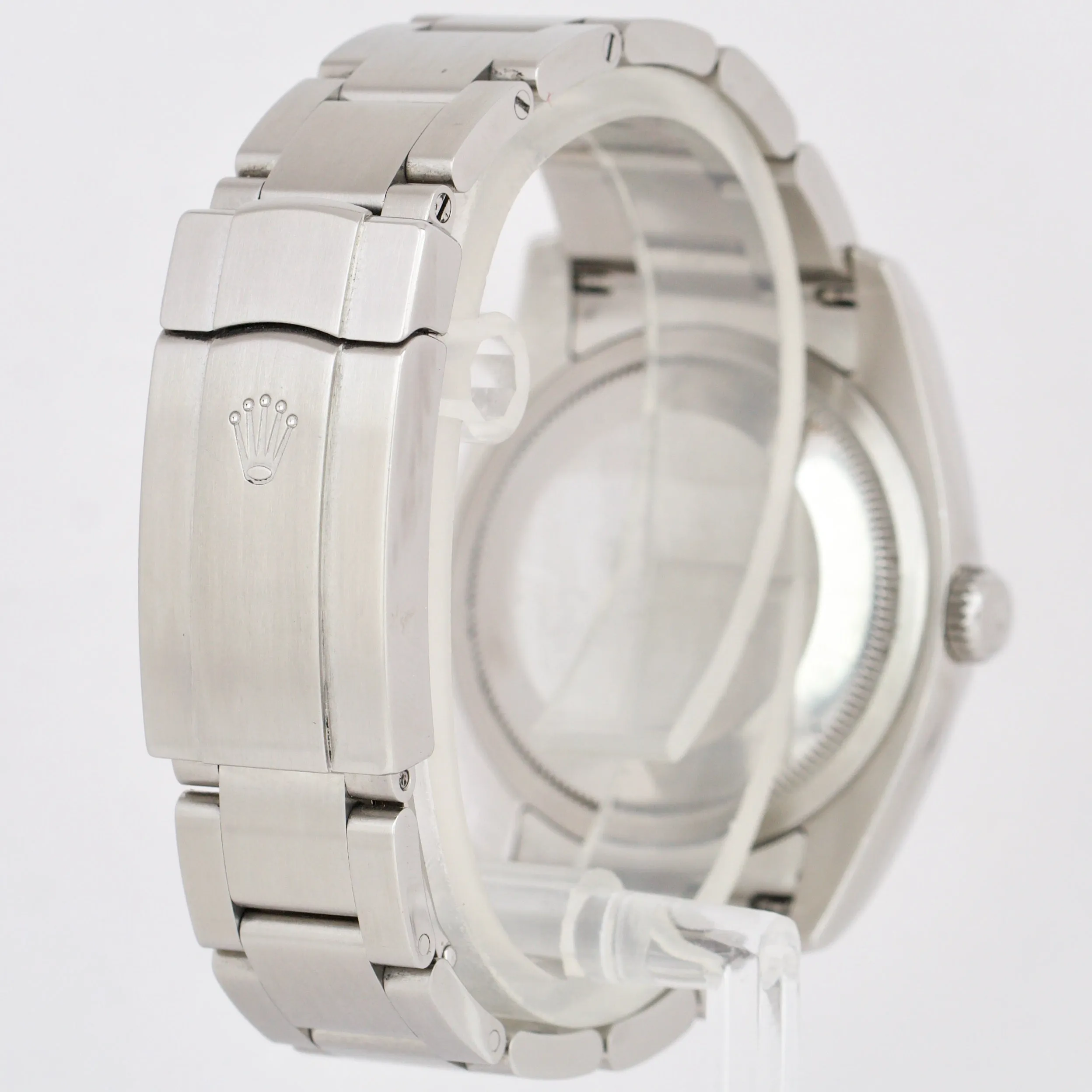 Rolex Oyster Perpetual 36mm Stainless Steel SILVER Dial Date Watch 116000