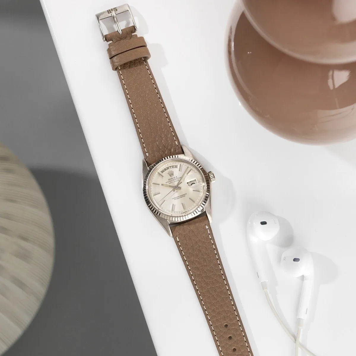 Rolex White Gold Day-Date Silver Dial 1803
