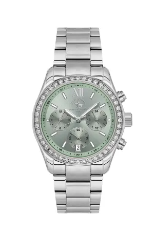 Santa Barbara Polo & Racquet Club Green Dial Quartz Women's Watch - SB.1.10579-1