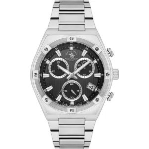 Santa Barbara Polo & Racquet Club Quartz Black  Men SB.1.10583-1