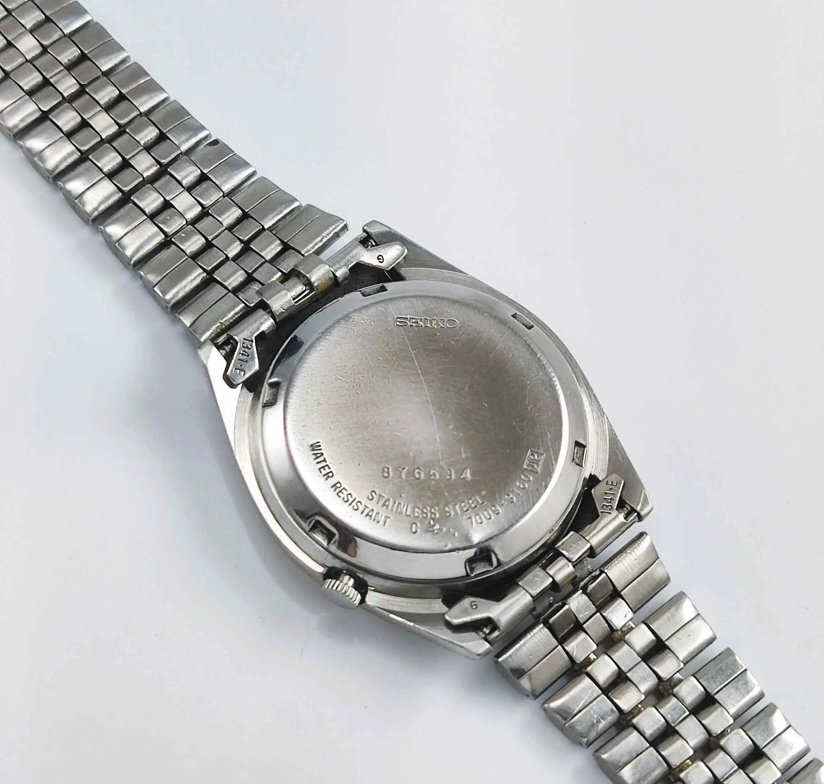 Seiko 5 Automatic7009A Black Dial Golden Bezel Men's Watch
