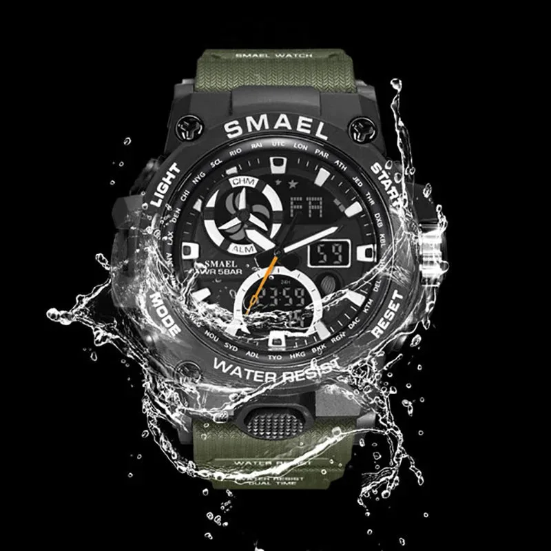 SMAEL 50m Waterproof  Sport Watch