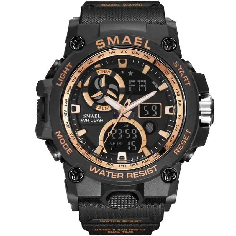 SMAEL 50m Waterproof  Sport Watch