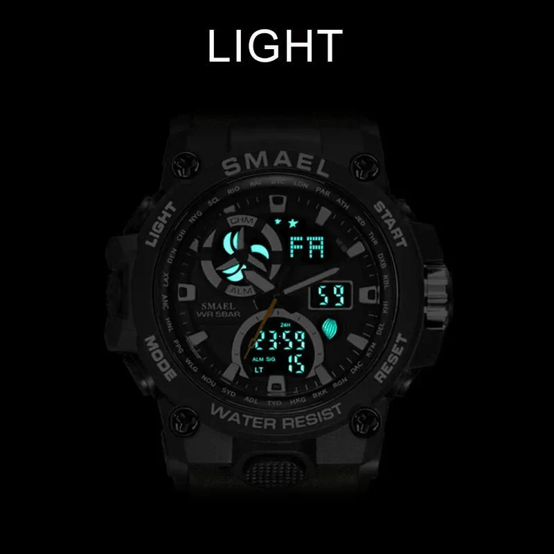 SMAEL 50m Waterproof  Sport Watch