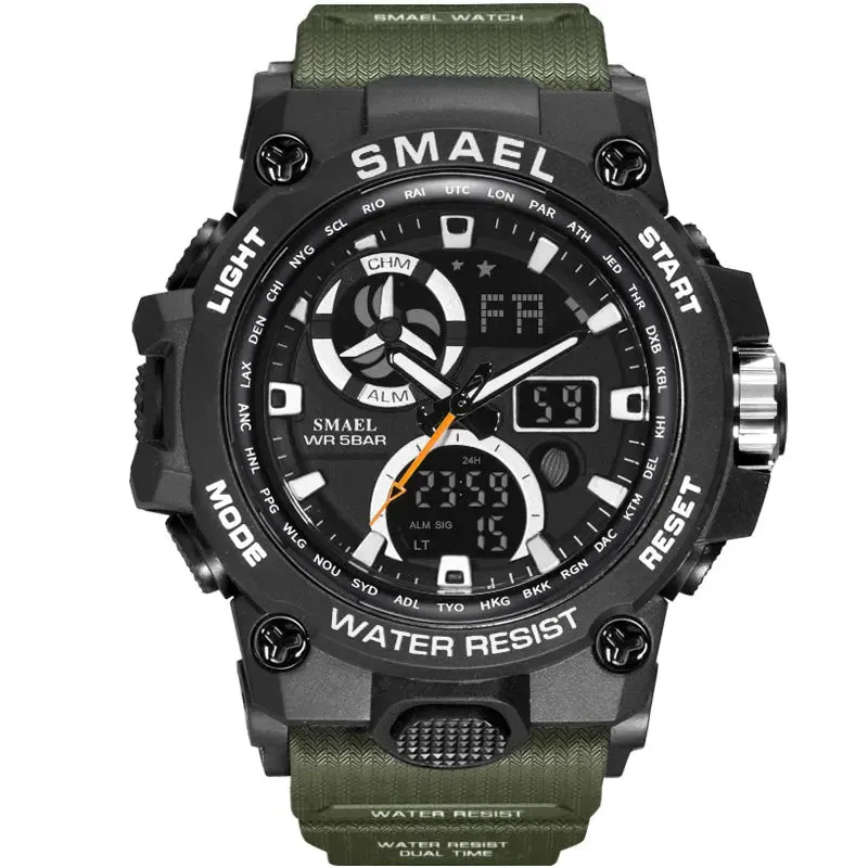 SMAEL 50m Waterproof  Sport Watch