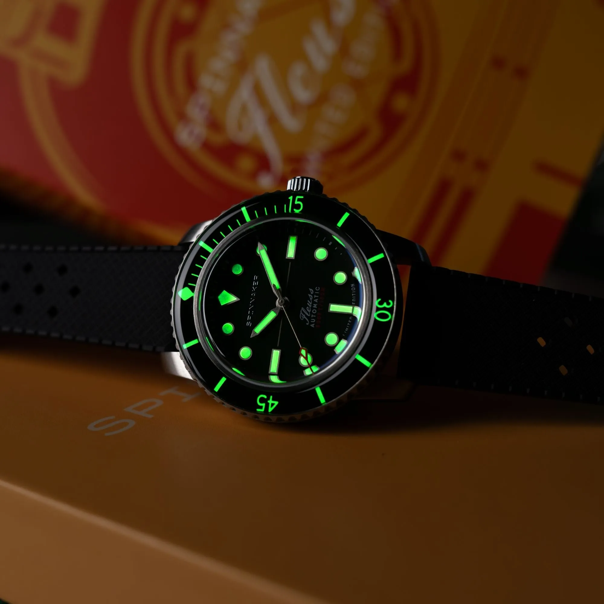 Spinnaker Fleuss 40 Automatic 145TH Limited Edition Cool Black Men's Watch SP-5133-11
