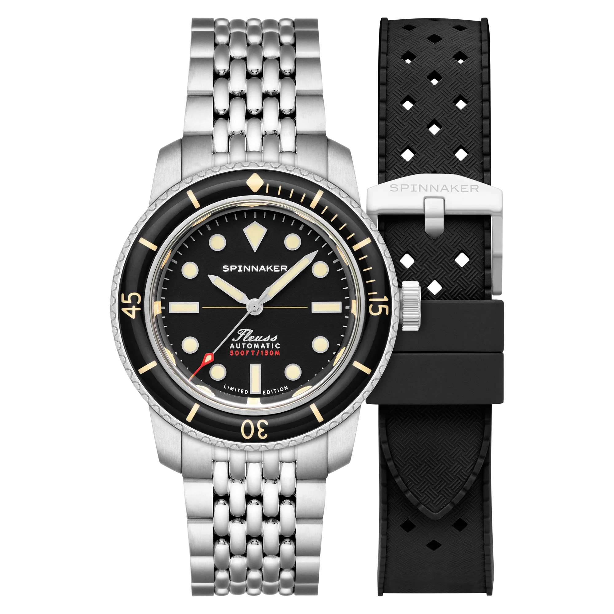 Spinnaker Fleuss 40 Automatic 145TH Limited Edition Cool Black Men's Watch SP-5133-11