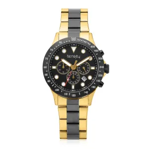 Tensity 44mm Stainless Steel & Yellow Gold Chronograph Watch