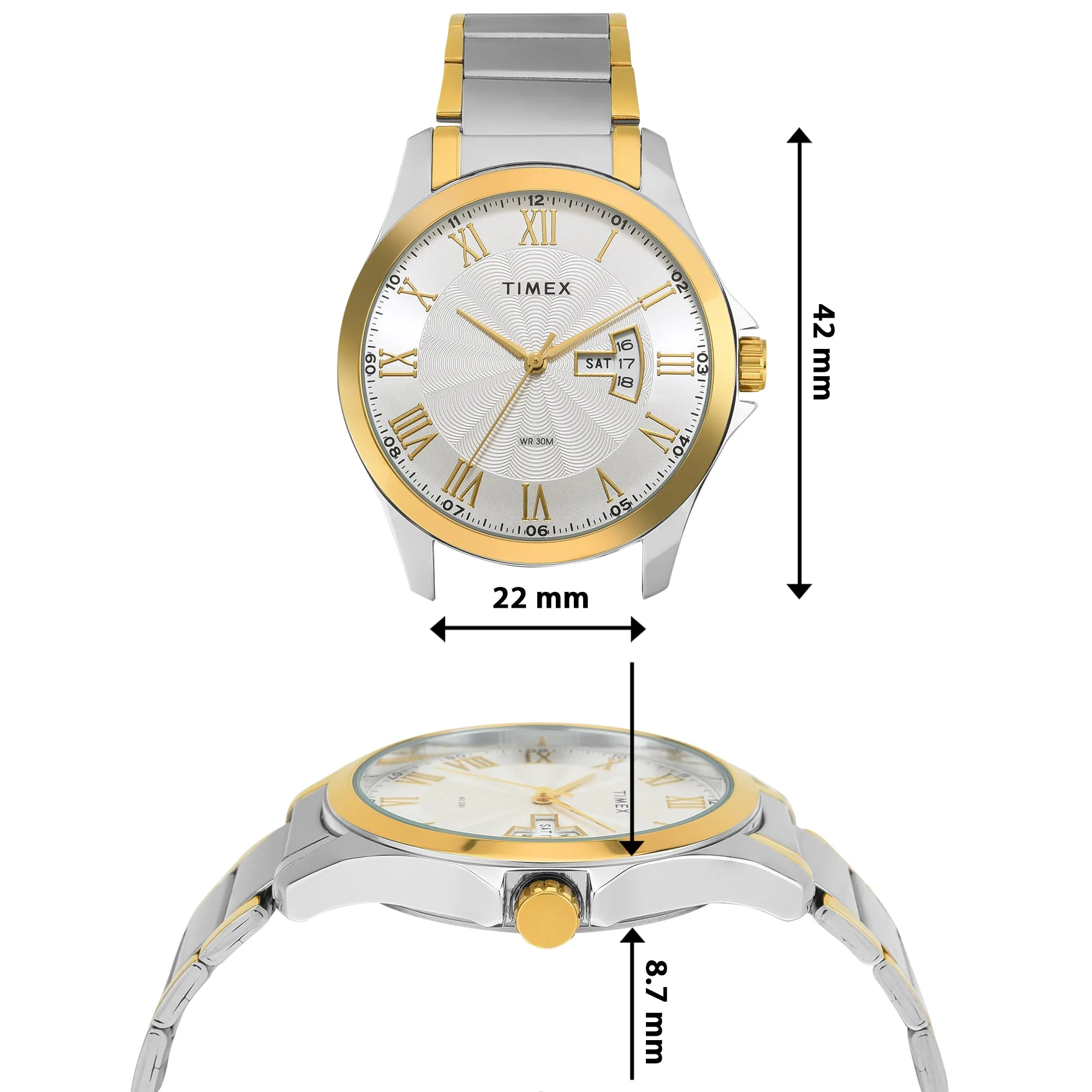 Timex Silver-Toned Dial Men Watch - TW000X111