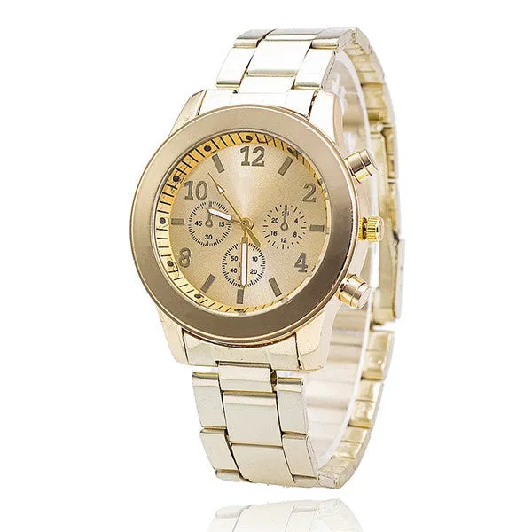 Vansvar Brand Fashion Women Analog Quartz Rose Gold Stainless Steel Dress Wrist Watch Gift BW1530