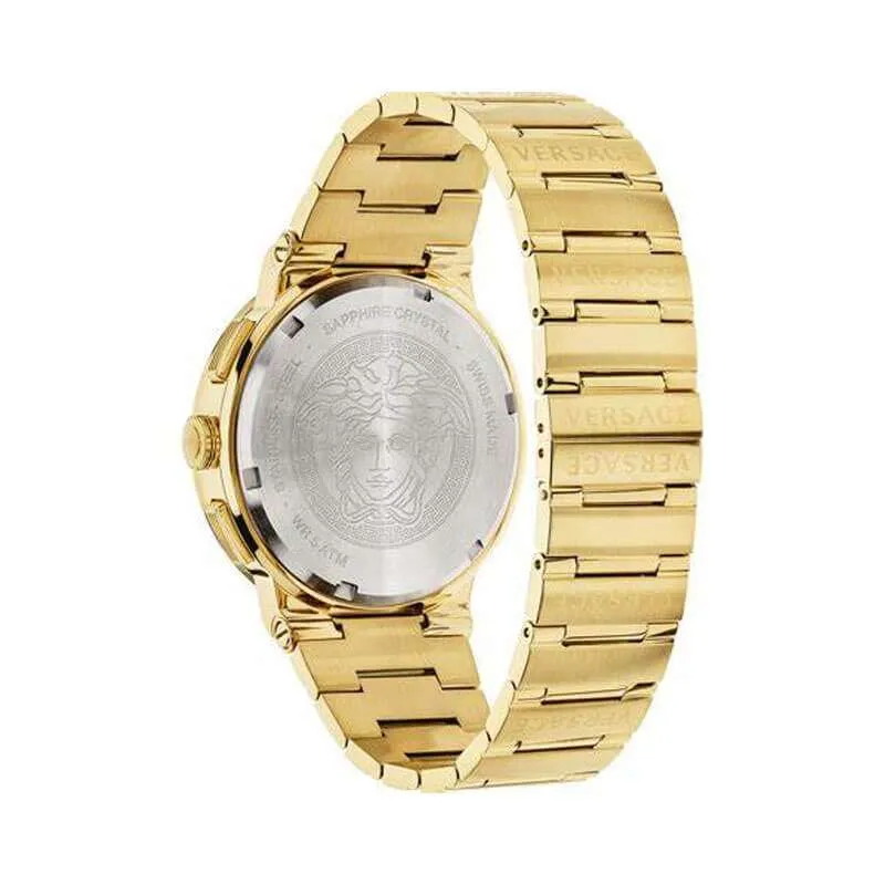 Versace Greca Gold Chronograph Men's Watch VEZ900421