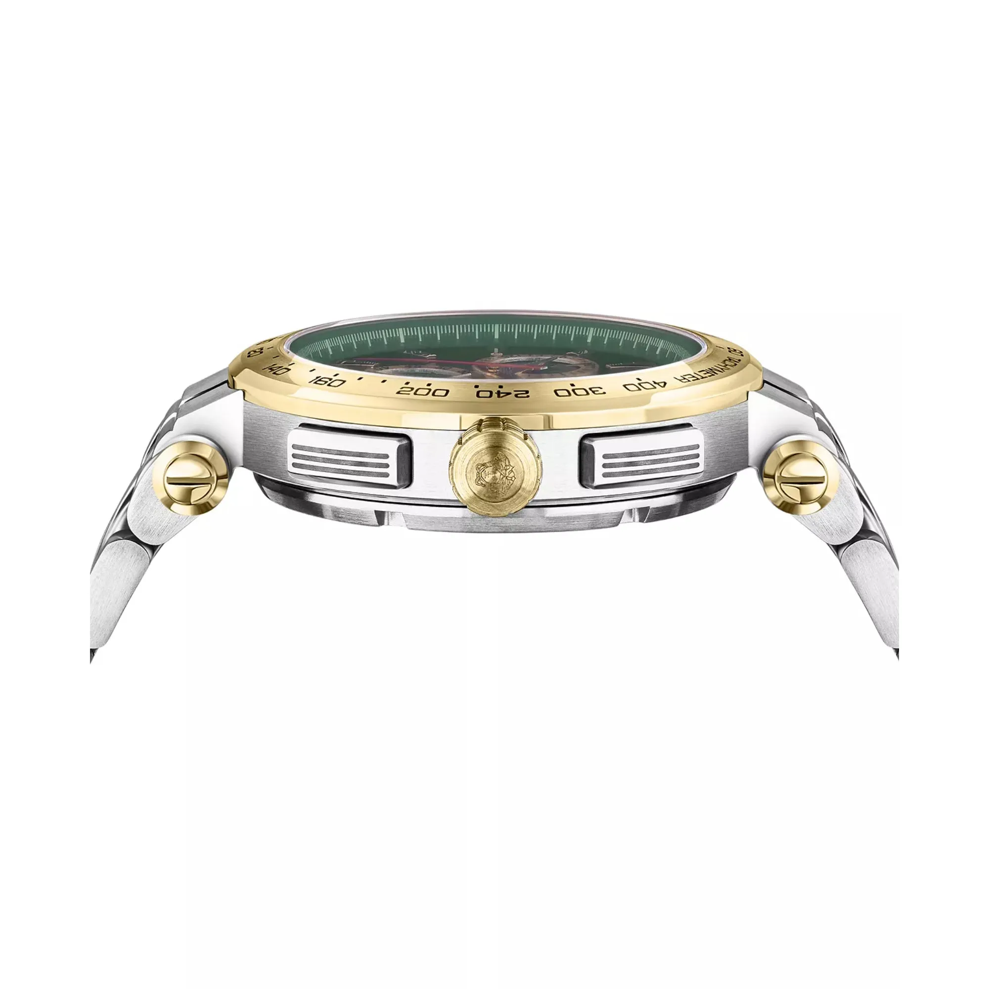 Versace Green Dial Chrono Quartz 46 mm Dial Men Watch - VE6CA0523