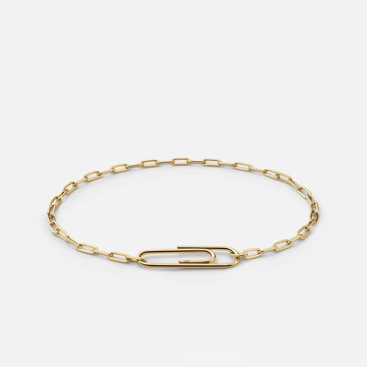 Volt Link Paper Clip Bracelet (Gold)