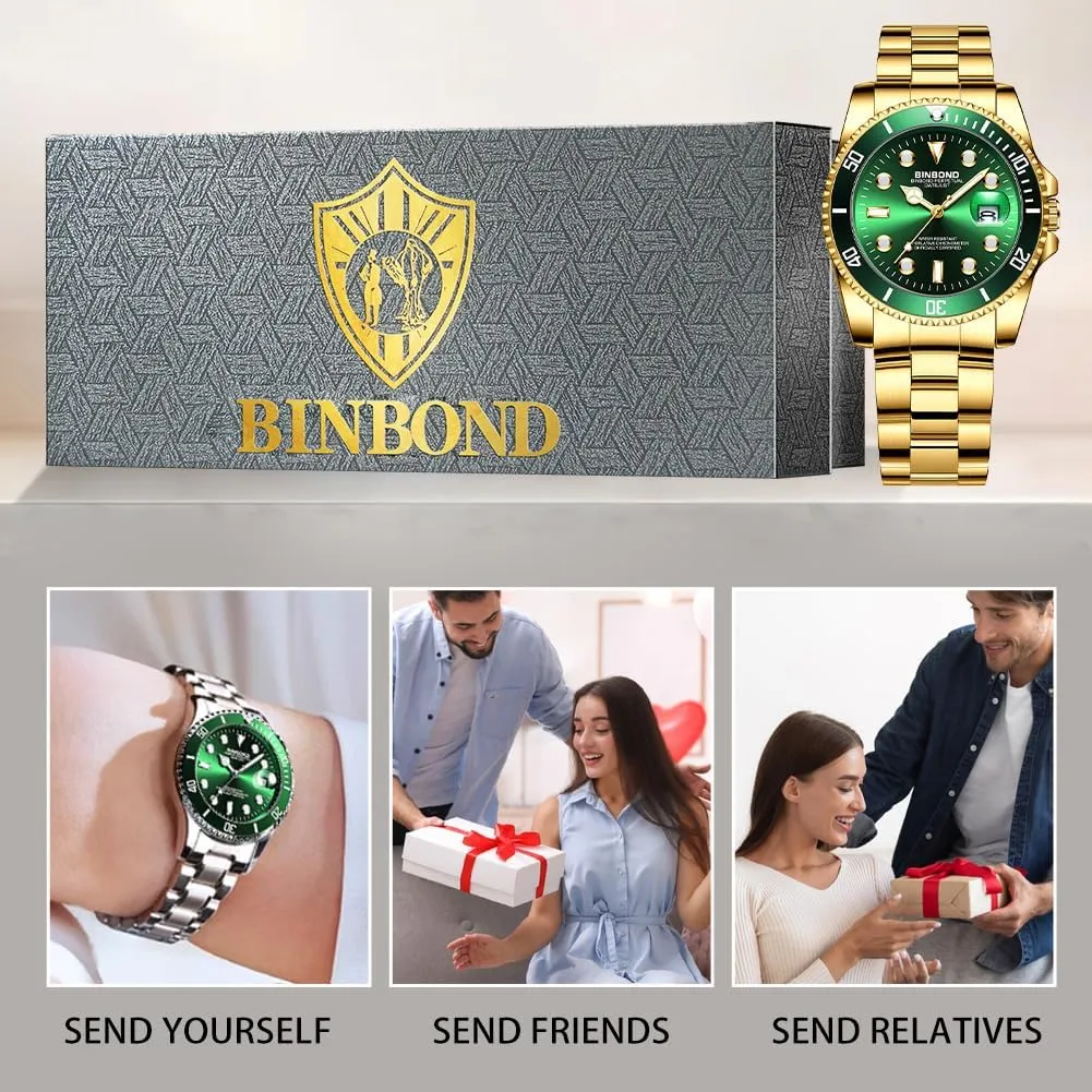 Watch for Women with Date Fashion Elegant Dress Stainless Steel Rotatable Bezel Ladies Wrist Watches Gift Waterproof Luminous