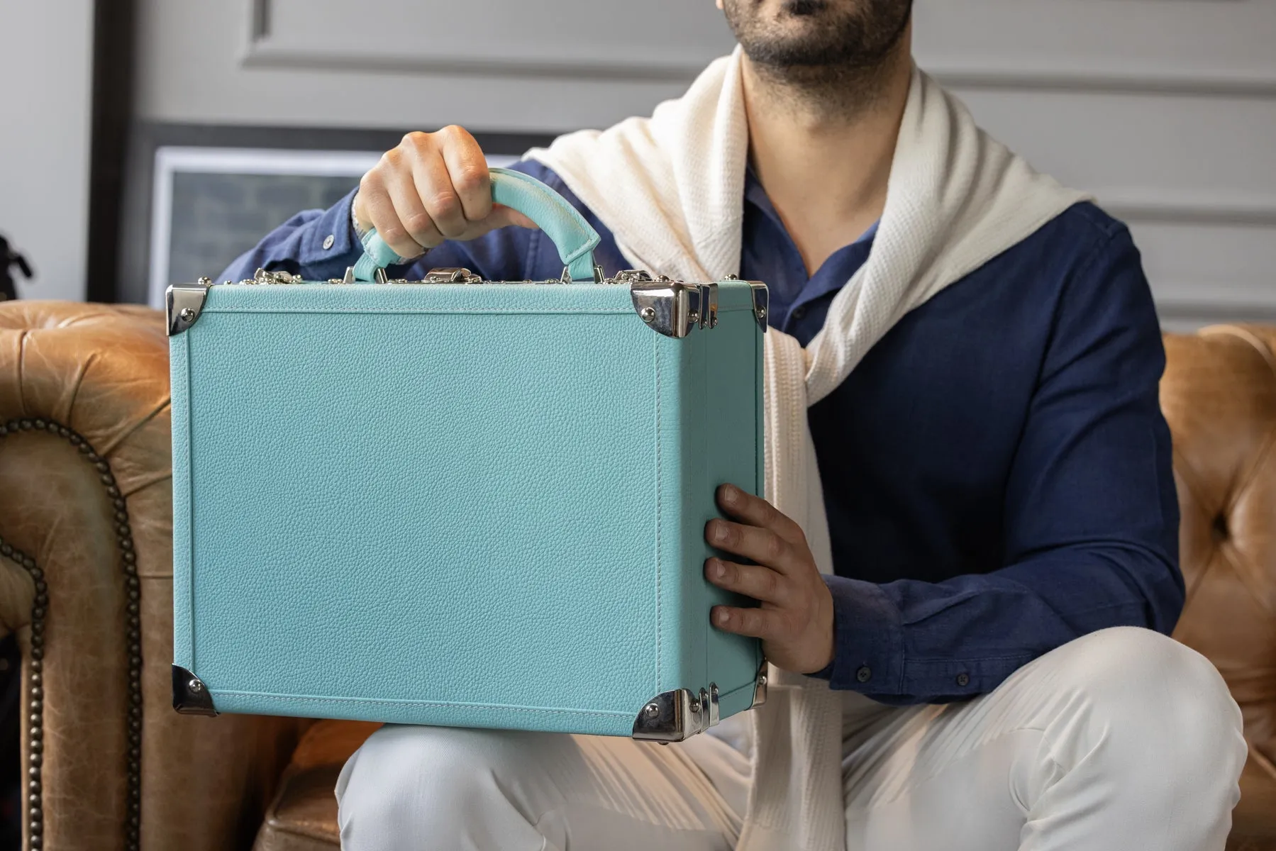 Watch Trunk - Togo Tiffany Blue
