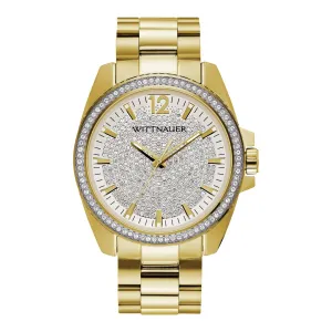 Wittnauer with 44MM Champagne Round Dial Stainless Steel Watch Band. WN3072